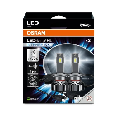 Bild av OSRAM LEDriving HL EASY INTENSE NXT ≜ H7, LED helljus och halvljus, Cool White 6000K, inget tillbehör behövs, endast offroad användning ingen ECE, 2 lampor
