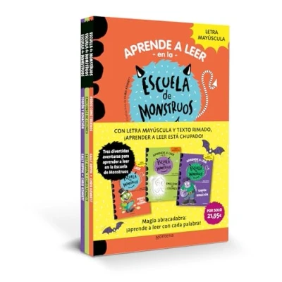 Bild av Aprender a leer En la Escuela de Monstruos Pack con los libros 7, 8 y 9: letra MAYÚSCULA (libros para niños partir 5 años)