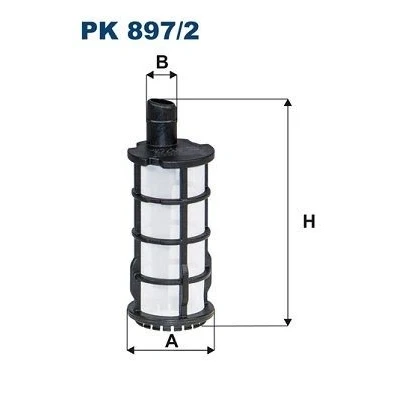 Bild av FILTRON PK 897/2 Bränslefilter Filterinsats MERCEDES BENZ: ACTROS MP4 / MP5, ATEGO 3