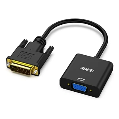 Bild av BENFEI Aktiv DVI D till VGA adapter, 24 + 1 hane hona adapter