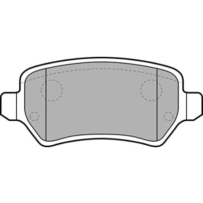 Bild av DELPHI LP2209 Jeu de plaquettes frein non préparé pour indicateur d&#039;usure avec feuille collante accessoires OPEL: Astra H 3/5 portes, Zafira A