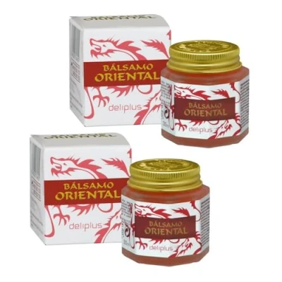 Bild av 2 pack orientalisk balsam värmeeffekt med vitamin E 30 ml. Förpackning x Deliplus