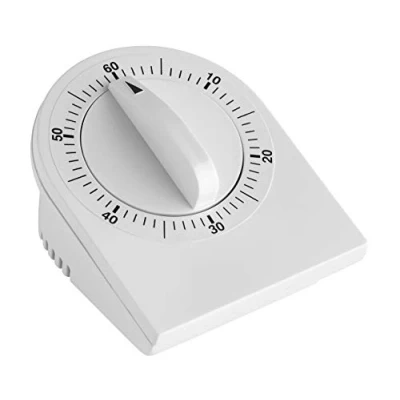 Bild av TFA Dostmann analog kökstimer, 38,1020, äggklocka, 060 min, mekaniskt för uppdragning, lämplig matlagning/sport/läxor, vit