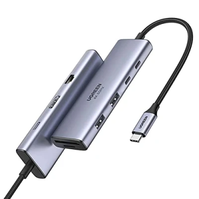 Bild av UGREEN USB C Hub 5Gbps Dock 4k 60Hz HDMI, PD 100W, Ethernet,SD/TF Card Slots