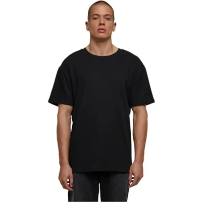 Bild av Urban Classics T shirt för män Waffle Tee svart 4XL, svart, 4XL