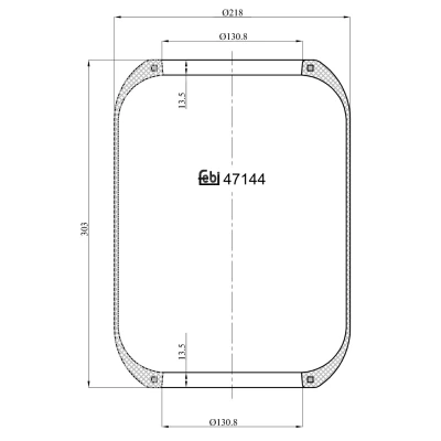 Bild av Bälgar, luftfjädring Febi bilstein 47144