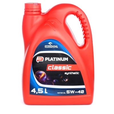 Bild av Orlen Platinum Classic SYNTHETIC 5W 40 4I Huile moteur QFS413B60 MERCEDES BENZ: Classe C Berline, E R