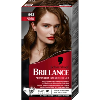 Bild av Schwarzkopf Brillance 862 Naturbrun pcs 1