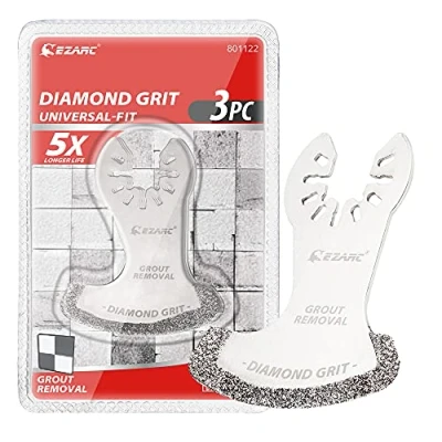 Bild av EZARC Oscillerande multiverktyg gungande diamantblad, diamantsvängande verktygsblad, klippsågblad för murbruk DO57S, 3 pack