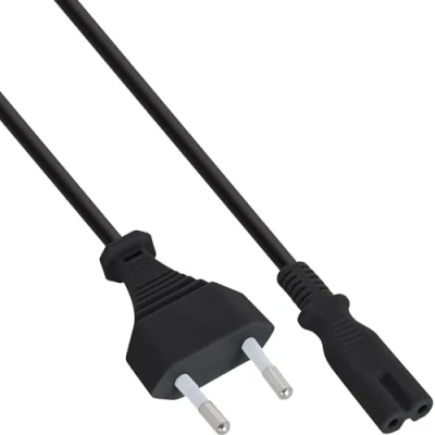 Bild av InLine 16654A nätkabel, strömkontakt till Euro 8 C7 kontakt, 3 m
