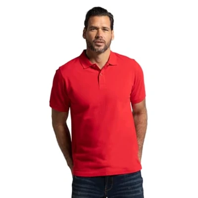 Bild av JP 1880 herrstora storlekar, överdimensionerade herrkläder, L 8XL, pikétröja, basic, magpassform, halvarm, piké, XXL till 10XL 712617, Salsa, 8XL