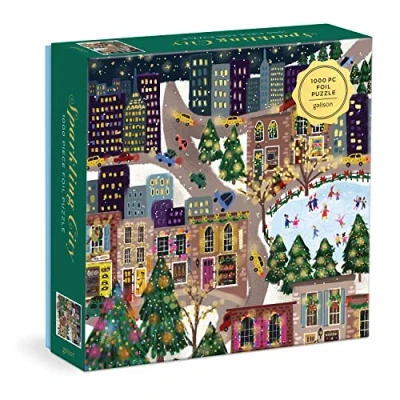 Bild av Joy Laforme Sparkling City 1000 Piece Foil Puzzle In A Square Box