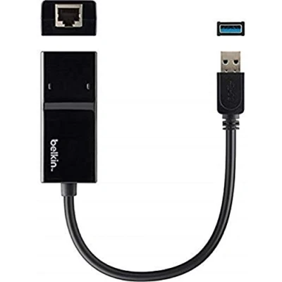 Bild av Belkin USB 3.0 Gigabit Ethernet adapter (kompatibel med Nintendo Switch) svart