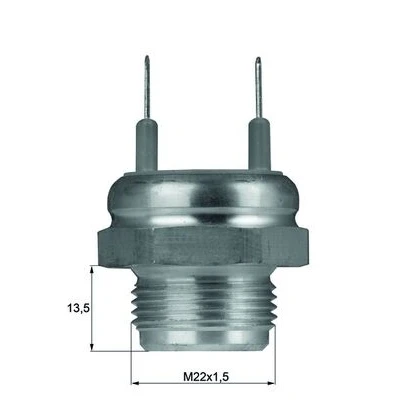 Bild av MAHLE ORIGINAL TSW 6D Interrupteur de température, ventilateur radiateur M22x1.5 avec joint d&#039;étanchéite LANCIA: Thema Berline, RENAULT: 18 Berline