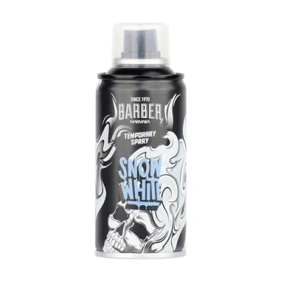 Bild av BARBER MARMARA Frisör Color hårspray Snow White 150 ml Hårfärgspray för utklädning och smink karneval, halloween, halloween temafest tvättbar hårfärg