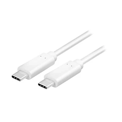 Bild av LogiLink CU0131 anslutningskabel, USB 3.2 Typ C (Gen2) för laddning (HighSpeed Charging) &amp; synkronisering, vit 1 m