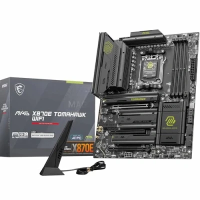 Bild av MSI MAG X870E TOMAHAWK WIFI moderkort, ATX Stöder AMD Ryzen 9000/8000/7000 processorer, AM5 80A SPS VRM, DDR5 Memory Boost 8400+ MT/s (OC), PCIe 5.0 x16, M.2 Gen5, Wi Fi 7, 5G LAN