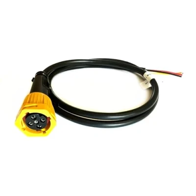 Bild av MelTruck® bajonettkontakt 5 polig kontakt gul kabel 1 m f. släpvagn bakljus