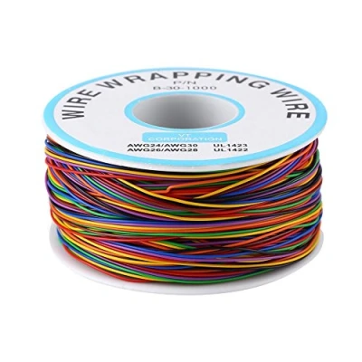 Bild av 250 m 8 trådar 30AWG PVC isolerad elektrisk kopparkabelrulle P/N B 30 1000