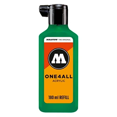 Bild av Molotow ONE4ALL Refill akryl, färg 235 turkos 180 ml, påfyllningsbläck för permanentmarkörer
