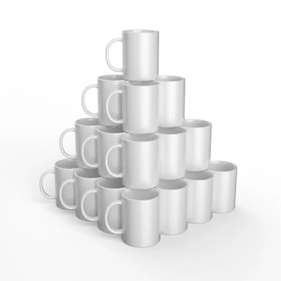 Bild av Cricut tomma muggar vit 425 ml (14 oz) 36 x infusibla bläcksublimeringsmuggar för användning mugg tryck på infusibelt bläck