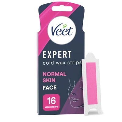 Bild av Veet Expert Vaxremsor, Normal hud för ansikte, 16 st