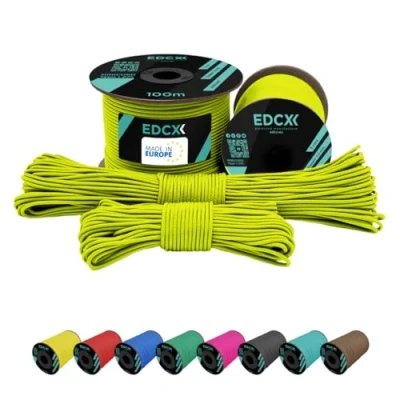 Bild av EdcX 2 mm Nylon Paracord 275 (50 och 100 m) 100% nylonrep, 3 tråds sladd, Nylonsnöre i många färger