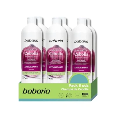 Bild av lök Babaria 6 pack schampo lökschampo X6 700 ml utan lukt