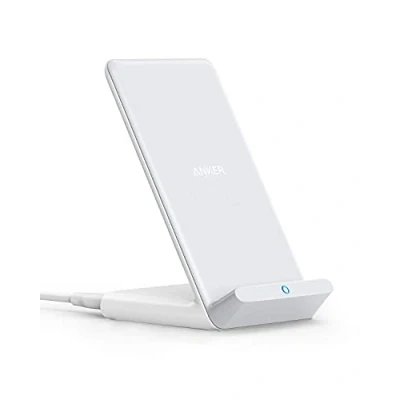 Bild av Anker 313 induktiv laddningsstation, Qi certifierad, lämplig för iPhone 12, 12 Pro Max, SE, 11, 11 Pro, XR, XS 10 W snabbladdningsfunktion Galaxy S22, S21 (utan strömförsörjning)