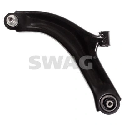 Bild av SWAG 60 92 4251 Bras de suspension avec roulement Essieu avant gauche, inférieur barre oscillant transversal Tôle d&#039;acier 18 RENAULT: CLIO 3