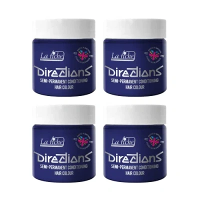 Bild av 4 x La Riche Directions semi permanent hårfärg 100 ml badkar ultraviolett