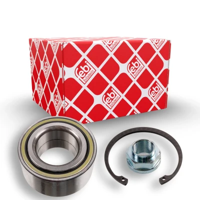Bild av FEBI BILSTEIN 173668 Kit de roulements roue avec écrou d’essieu anneau freinage 84 Roulement à billes contact oblique