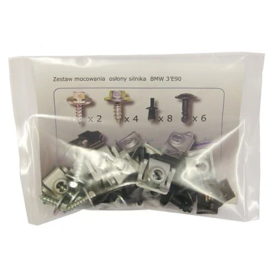 Bild av ROMIX 90209 Elements de fixation, cache moteur BMW: 3 Berline, Touring