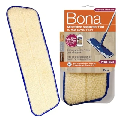 Bild av Bona Mikrofibermopp för Applicering Tvättbar Appliceringsmopp Mikrofiber Olja, Såpa, Polish, Vax Passar med alla moppar 1 pack