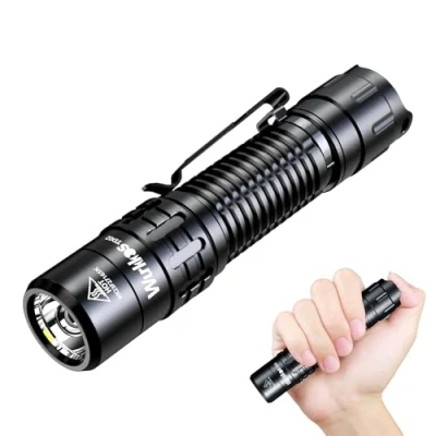 Bild av Wurkkos TD02 Led Ficklampa, Super Bright Pocket Ficklampor Uppladdningsbar, Hög Lumens Taktisk Ficklampa EDC Flash Light med Typ C Laddningsport Bakre Switch för utomhus och inomhusaktiviteter
