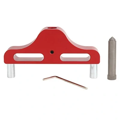 Bild av Center Scriber Marking Tool, 95MM Aluminiumlegierung Holzbearbeitung Kennzeichnung Finder Tool Holz Scribe Gauge(rot)