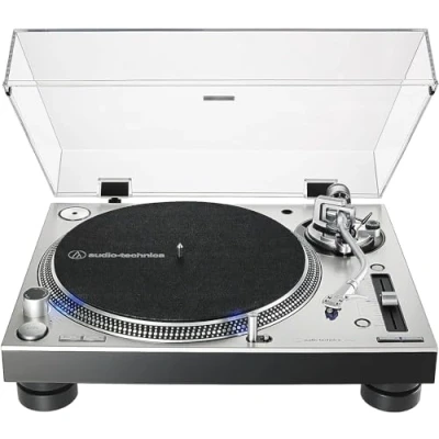Bild av Audio Technica AT LP140XP, DJ skivspelare med direktdrivning, 33 1/3,45,78 rpm, 8 16%, 0,2%, 50 dB, Manuell