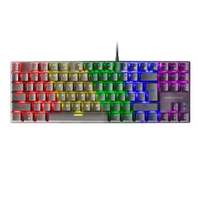 Bild av Mars Gaming MK80 svart, TKL FRGB mekaniskt speltangentbord, antighosting, blå mekanisk brytare, amerikanskt språk
