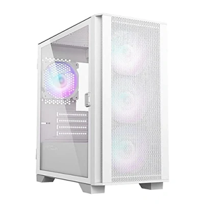 Bild av Montech Air 100 ARGB, minitorn, härdat glas vit