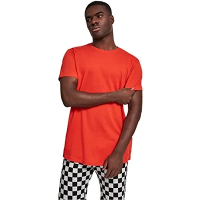 Bild av Urban Classics Shaped LONG DO NOT USE Tshirt bas, Storlek: XS, Orange
