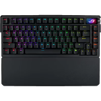 Bild av ASUS ROG Azoth Extreme 75% Wireless DIY Custom RGB Gaming Keyboard Utan numpad Nordisk Svart