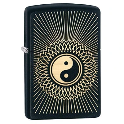 Bild av Zippo Tändare med Yin Yang motiv, svart, matt