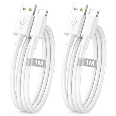 Bild av usb C kabel, [2 stycken 1 m] laddningskabel snabbladdningskabel till kabel Phone 16/15 Carplay snabbladdning för 16 15 Pro Max Plus, 16E (SE4) AirPods Pro, IPad Type