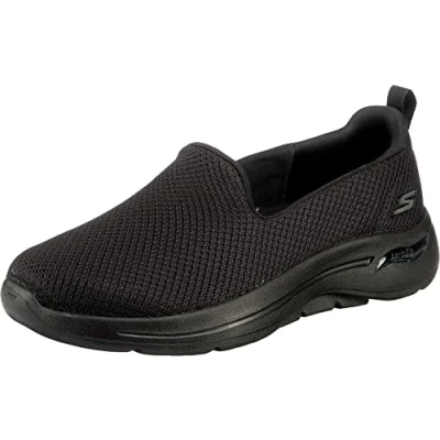 Bild av Skechers Performance GO WALK ARCH FIT Stretch SLIP ON Promenadskor, Storlek: 41, Black Textil