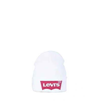 Bild av Levi&#039;s Herr överdimensionerad mössa stickad mössa, Vit (Noir Regular White 51), one size