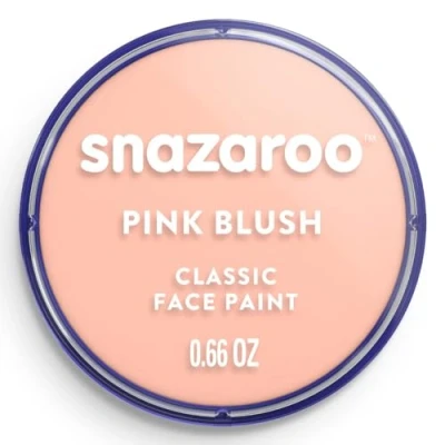 Bild av Snazaroo Klassisk ansikts och kroppsfärg för barn vuxna, rosa färg, vattenbaserad, lätt tvättbar, giftfri, smink, kroppsmålning fester, åldrarna 3+