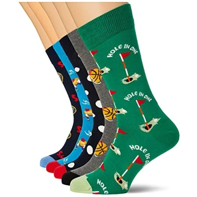 Bild av HS by Happy Socks herr Stone 5 pack strumpor, mång, 41 45 EU