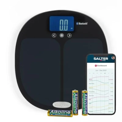 Bild av Salter 9192 BK3R Curve Badrumsvåg svart