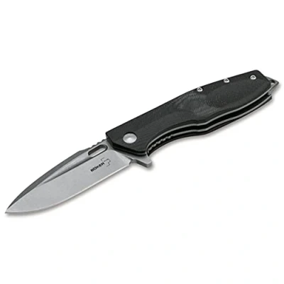 Bild av Böker Plus Caracal Folder robust fickkniv perfekt arbetskniv med fickklämma mångsidig utomhuskniv inklusive knivväska och ädel presentförpackning (Caracal Mini)