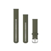 Bild av Garmin Quick Release Band KlocKräm för smart klocka 125 218 mm moss with silver hardware Approach S40 Forerunner 245, 55, 645 Venu vívoactive 3 vívomove 3, HR, Luxe, Style